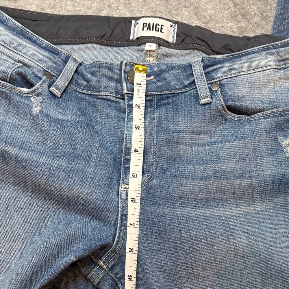 ๐ PAIGE Skyline Ankle Peg Jeans โ Whitley Wash โ Size 31 ๐ - Picture 13 of 15